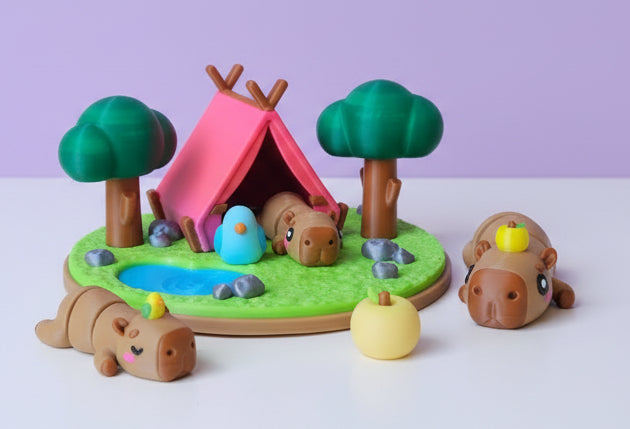 Cozy Capybara Campsite Playset