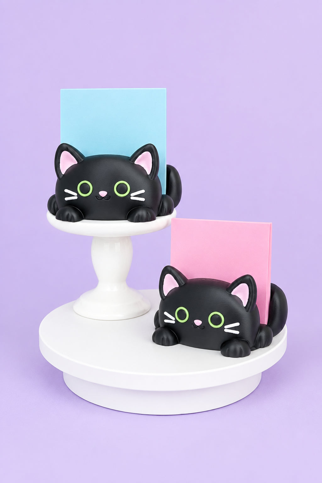 Black Cat Sticky Note Holder