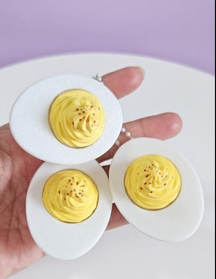 Deviled Egg Clicker Keychain