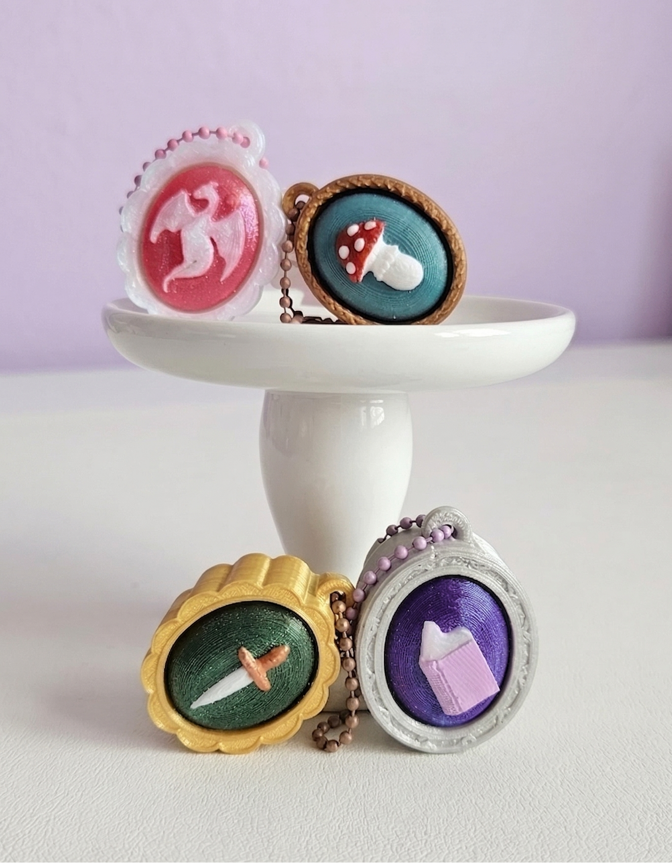 Fantasy Cameo Clicker Keychain Collection