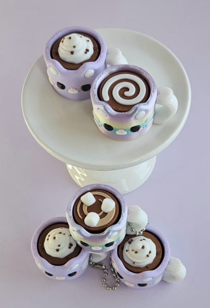Kitty Cocoa Clicker Keychain
