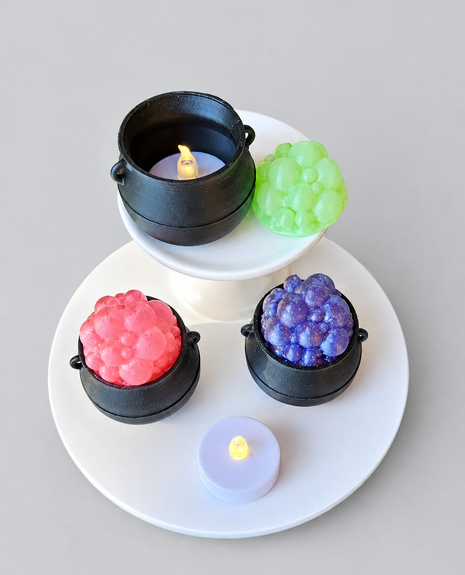 Bubbling Cauldron Tea Light Holders