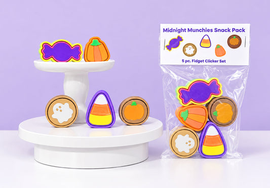 Midnight Munchies Snack Pack: 5-Pc. Fidget Clicker Set