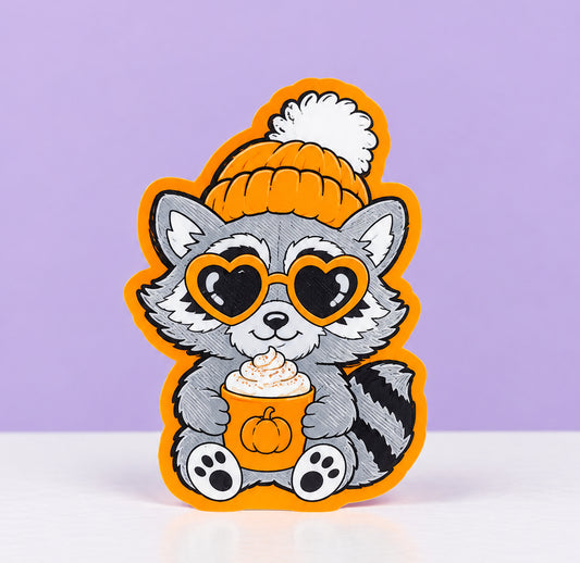 Pumpkin Spice Raccoon Soap Holder