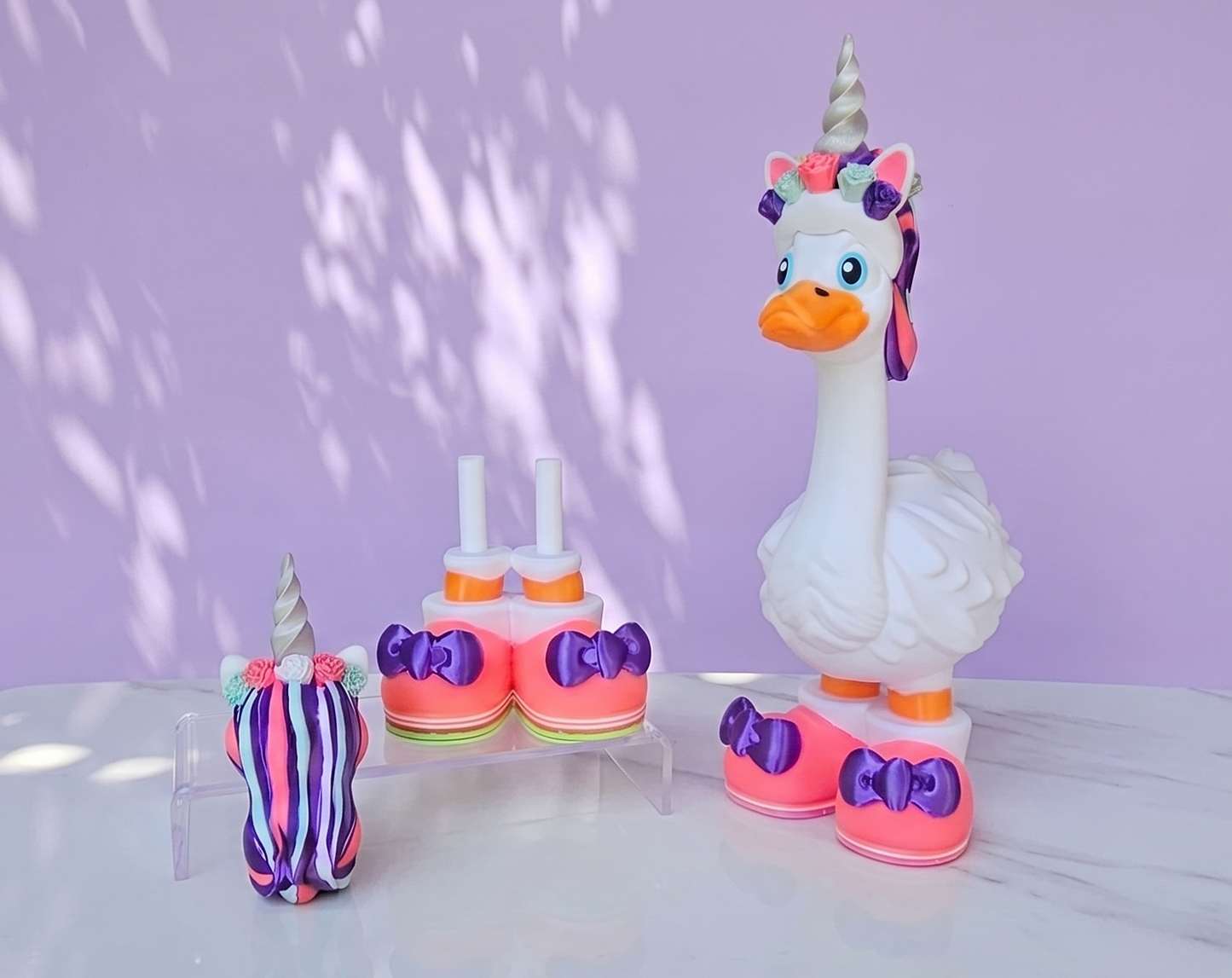 Style-a-Goose: Unicorn Hair and Bow Shoes