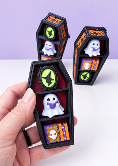 Ornate Coffin Triple Clicker Keychain