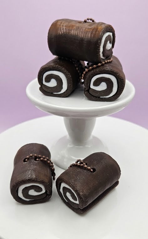 Swiss Roll Clicker Keychain
